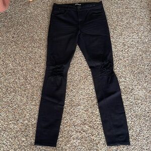 Express black skinny jeans
